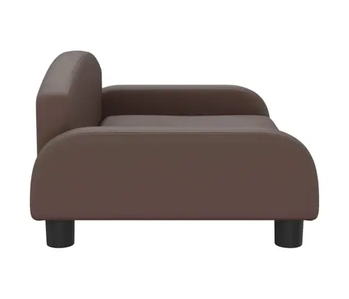 Vaikiška Sofa, Rudos Spalvos, 70X45X30cm Dirbtinė Oda