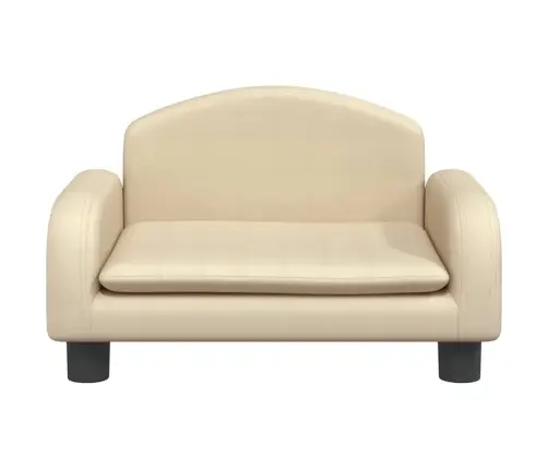 Bērnu Dīvāns, Krēmkrāsas, 50X40X30 Cm, Audums Vidaxl