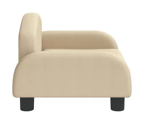 Bērnu Dīvāns, Krēmkrāsas, 50X40X30 Cm, Audums Vidaxl