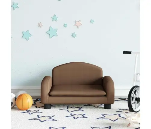 Bērnu Dīvāns, Brūns, 50X40X30 Cm, Audums Vidaxl