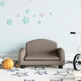 Bērnu Dīvāns, Pelēkbrūns, 50X40X30 Cm, Audums Vidaxl