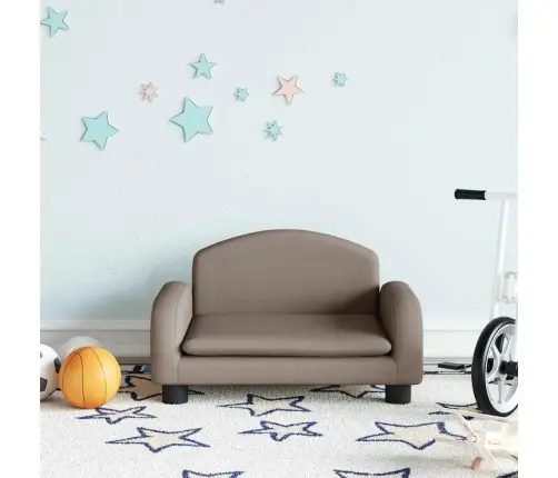 Bērnu Dīvāns, Pelēkbrūns, 50X40X30 Cm, Audums Vidaxl