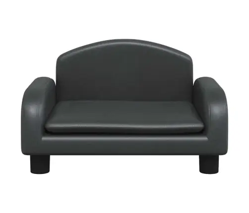 Lastediivan, Must, 50 X 40 X 30 cm Kunstnahk