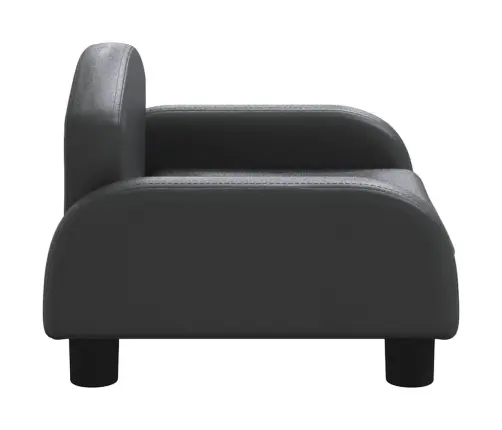 Lastediivan, Must, 50 X 40 X 30 cm Kunstnahk