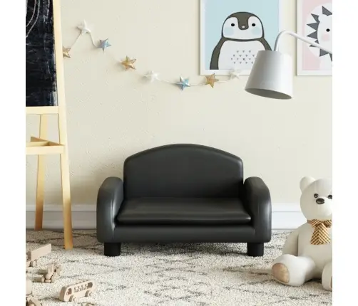 Lastediivan, Must, 50 X 40 X 30 cm Kunstnahk