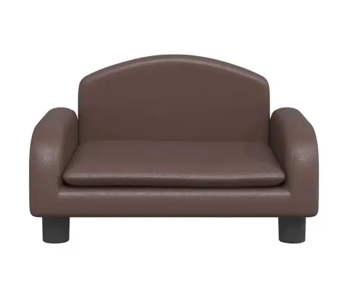 Bērnu Dīvāns, Brūns, 50X40X30 Cm, Mākslīgā Āda Vidaxl