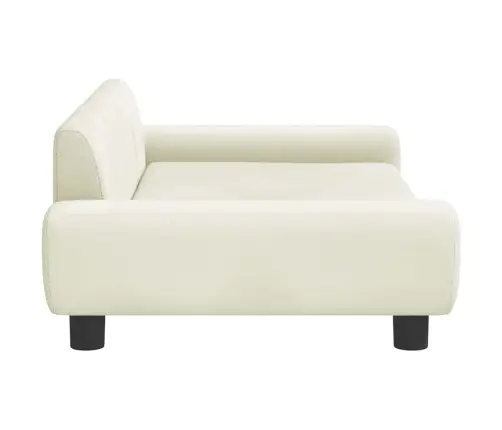 Bērnu Dīvāns, Krēmkrāsas, 100X54X33 Cm, Samts Vidaxl