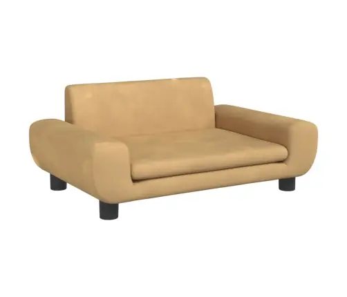 Bērnu Dīvāns, Brūns, 70X45X33 Cm, Samts Vidaxl