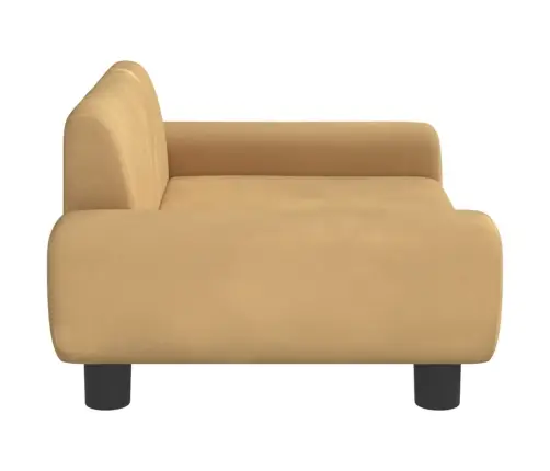 Bērnu Dīvāns, Brūns, 70X45X33 Cm, Samts Vidaxl