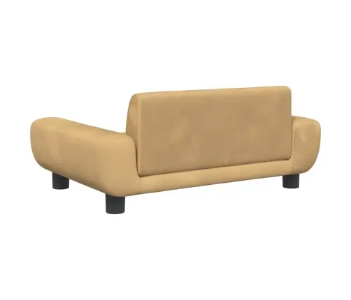 Bērnu Dīvāns, Brūns, 70X45X33 Cm, Samts Vidaxl