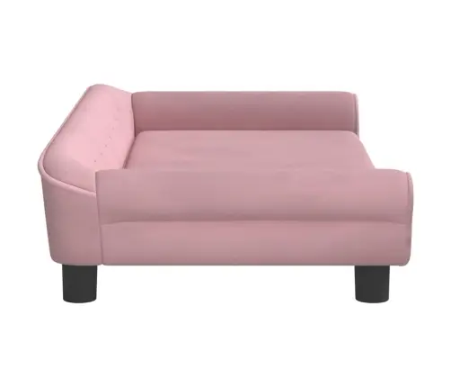 Bērnu Dīvāns, Rozā, 100X50X26 Cm, Samts Vidaxl