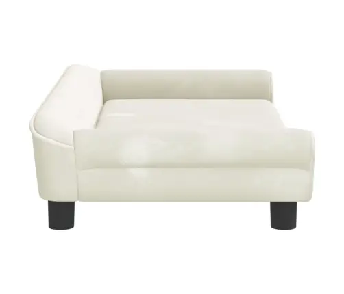 Vaikiška Sofa, Kreminės Spalvos, 100X50X26cm Aksomas