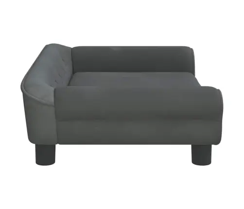 Bērnu Dīvāns, Tumši Pelēks, 70X45X26 Cm, Samts Vidaxl