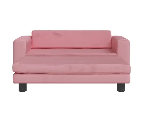 Lastediivan Jalapingiga, Roosa, 100 X 50 X 30 cm Samet