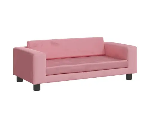 Lastediivan Jalapingiga, Roosa, 100 X 50 X 30 cm Samet