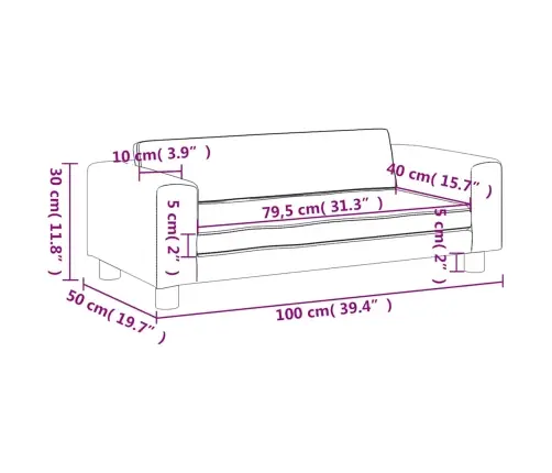 Lastediivan Jalapingiga, Roosa, 100 X 50 X 30 cm Samet