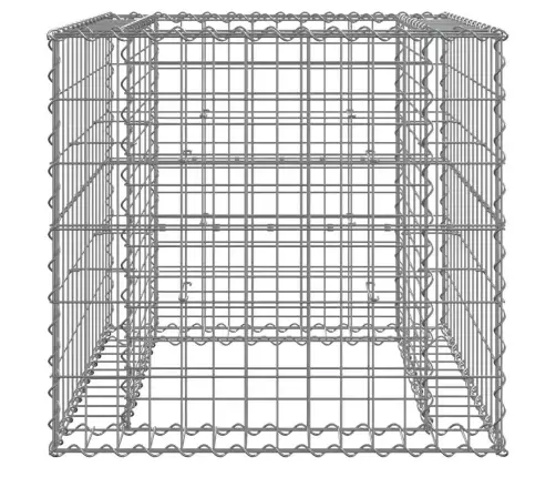 Gabiono Krepšys, Sidabrinis, 70X70X65cm Galvanizuota Geležis