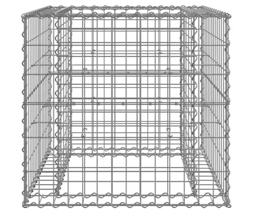 Gabiono Krepšys, Sidabrinis, 70X70X65cm Galvanizuota Geležis