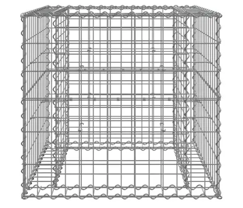 Gabiono Krepšys, Sidabrinis, 70X70X65cm Galvanizuota Geležis