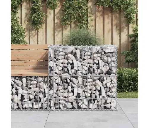 Gabiono Krepšys, Sidabrinis, 70X70X65cm Galvanizuota Geležis