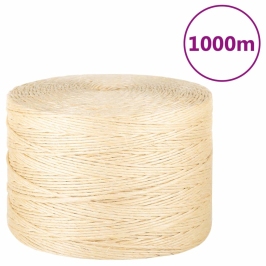 Virve, 3 Mm, 1000 M, 100% Sizals Vidaxl