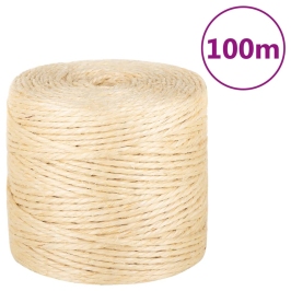 Virvė, 100M, 100% Sizalis, 4Mm