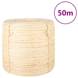 Virvė, 50M, 100% Sizalis, 6Mm