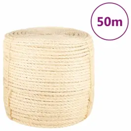 Virve, 8 Mm, 50 M, 100% Sizals Vidaxl