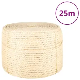 Virve, 10 Mm, 25 M, 100% Sizals Vidaxl