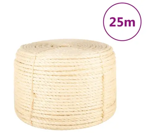 Virvė, 25M, 100% Sizalis, 12Mm