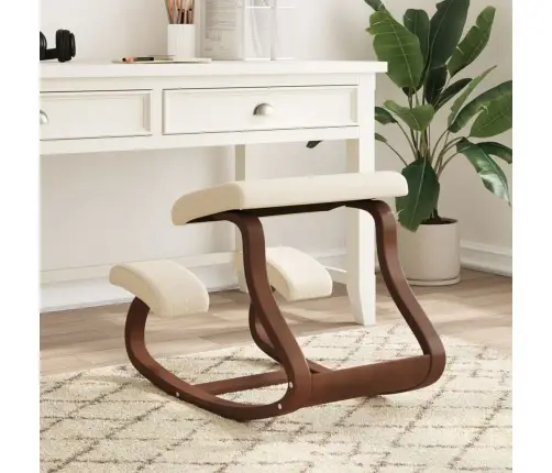 Põlvitustool, Kreemjas, 48 X 71 X 51 cm Kasevineer