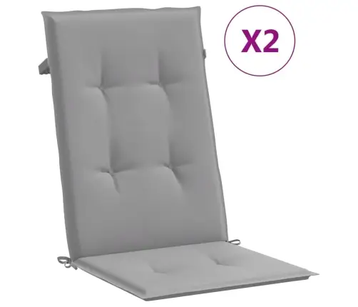 Atgāžami Dārza Krēsli Ar Spilveniem, 2 Gab., Masīvs Tīkkoks Vidaxl