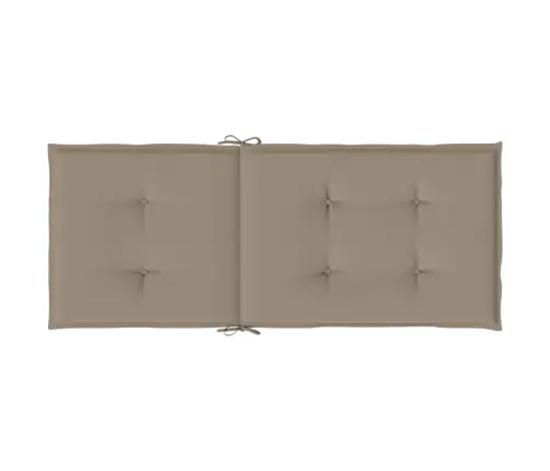 Atgāžami Dārza Krēsli Ar Spilveniem, 2 Gab., Masīvs Tīkkoks Vidaxl