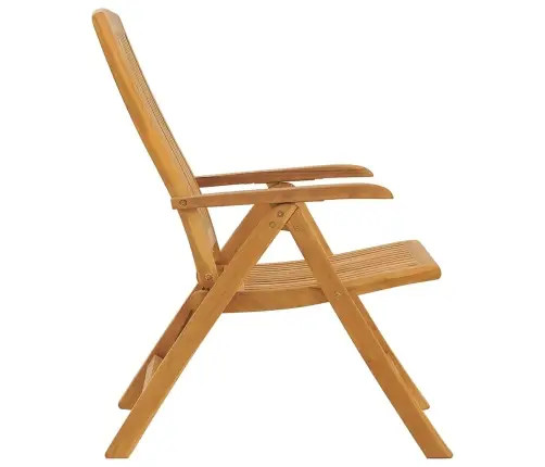 Atgāžami Dārza Krēsli Ar Spilveniem, 2 Gab., Masīvs Tīkkoks Vidaxl