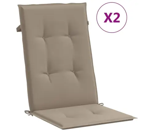 Atgāžami Dārza Krēsli Ar Spilveniem, 2 Gab., Masīvs Tīkkoks Vidaxl