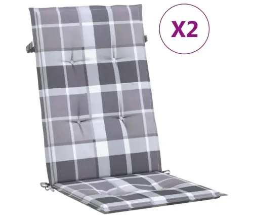 Atgāžami Dārza Krēsli Ar Spilveniem, 2 Gab., Masīvs Tīkkoks Vidaxl