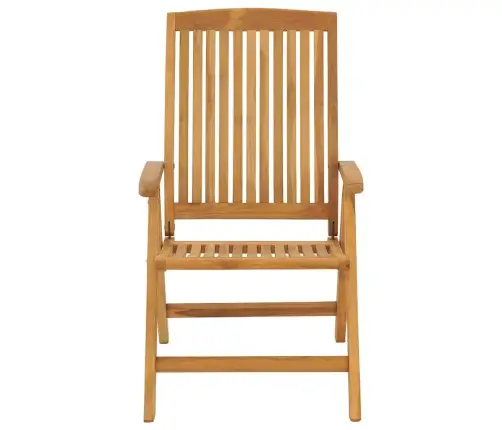 Atlošiamos Sodo Kėdės Su Pagalvėlėmis, 4Vnt., Tikmedžio Masyvas