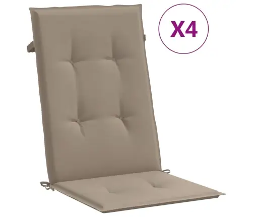 Allalastava Seljatoega Aiatoolid Patjadega 4 Tk, Tiikpuu