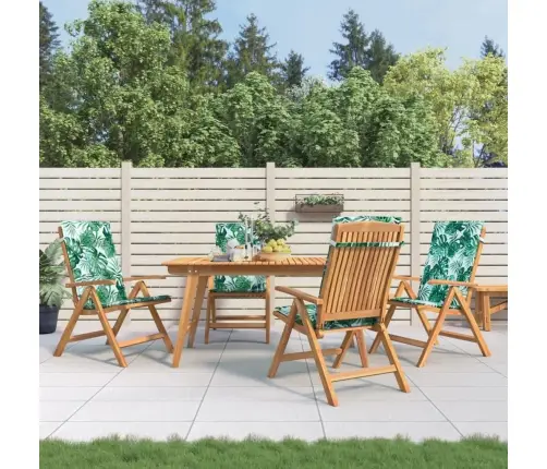 Allalastava Seljatoega Aiatoolid Patjadega 4 Tk, Tiikpuu