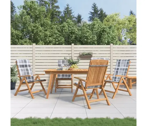 Allalastava Seljatoega Aiatoolid Patjadega 4 Tk, Tiikpuu