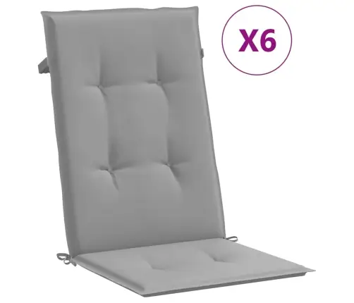 Allalastava Seljatoega Aiatoolid Patjadega 6 Tk, Tiikpuu