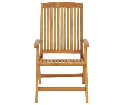 Atlošiamos Sodo Kėdės Su Pagalvėlėmis, 6Vnt., Tikmedžio Masyvas