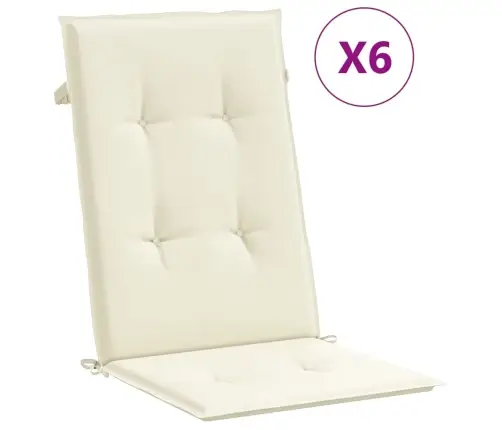 Atlošiamos Sodo Kėdės Su Pagalvėlėmis, 6Vnt., Tikmedžio Masyvas