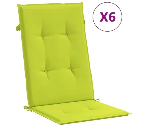 Allalastava Seljatoega Aiatoolid Patjadega 6 Tk, Tiikpuu