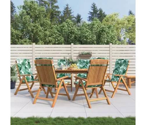 Allalastava Seljatoega Aiatoolid Patjadega 6 Tk, Tiikpuu