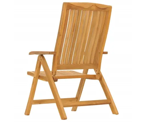 Atlošiamos Sodo Kėdės Su Pagalvėlėmis, 8Vnt., Tikmedžio Masyvas