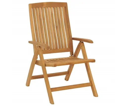 Dārza Krēsli Ar Matračiem, Atgāžami, 8 Gab., Masīvs Tīkkoks Vidaxl