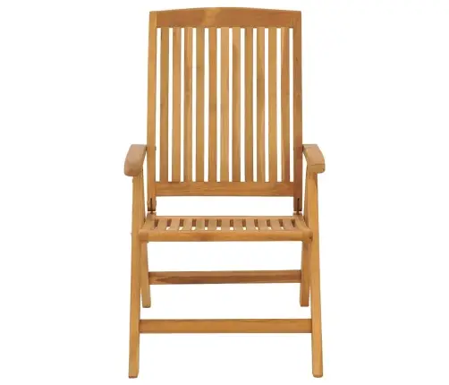 Dārza Krēsli Ar Matračiem, Atgāžami, 8 Gab., Masīvs Tīkkoks Vidaxl