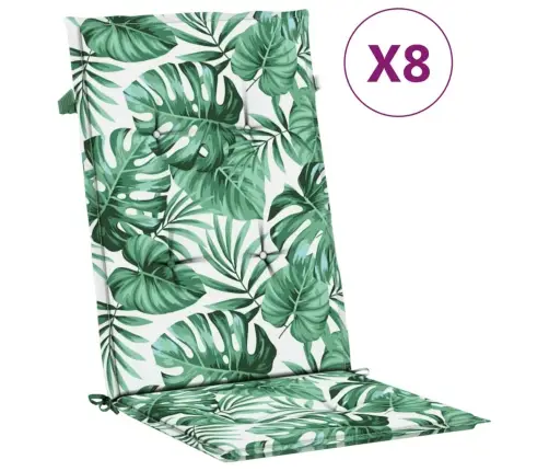 Allalastava Seljatoega Aiatoolid Patjadega 8 Tk, Tiikpuu