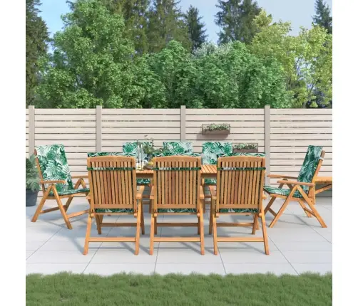 Allalastava Seljatoega Aiatoolid Patjadega 8 Tk, Tiikpuu